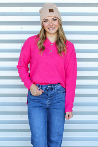 Lookalike Button Sweater