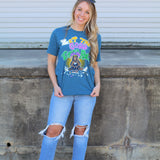 Mr.P's Let the Good Times Roll Tee-Navy