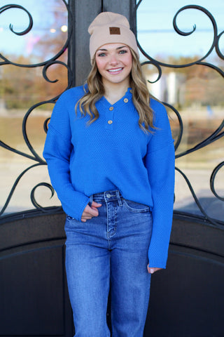 Lookalike Button Sweater