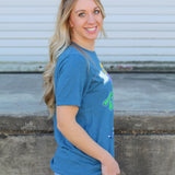 Mr.P's Let the Good Times Roll Tee-Navy