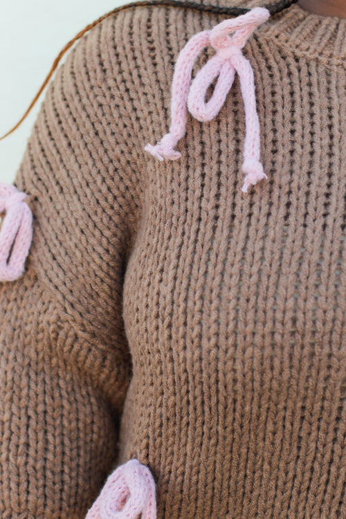 Handmade Bow Sweater