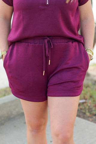 soft drawstring shorts