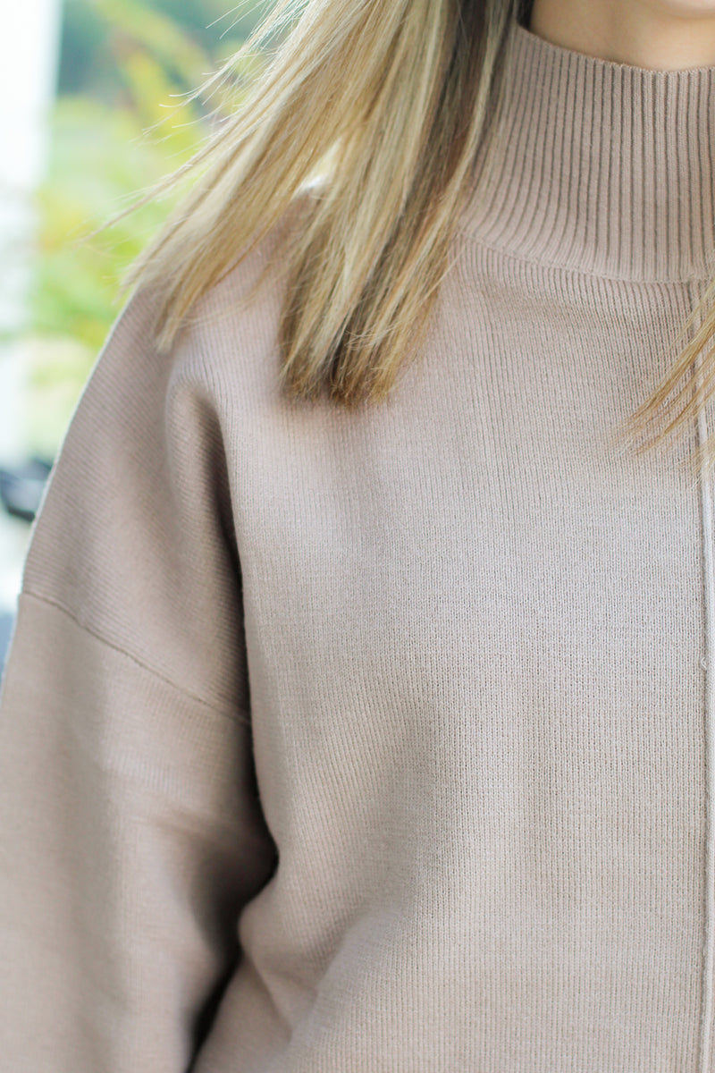 Cozy Cuddle Sweater-Tan