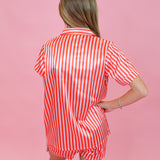 Tween Bold Color Stripe Pajama Set