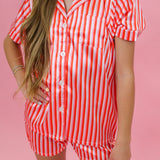 Tween Bold Color Stripe Pajama Set