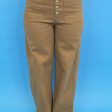 Embellished Button Straight Leg Jeans