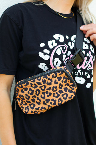 Favorite Cross Over Bag-Leopard