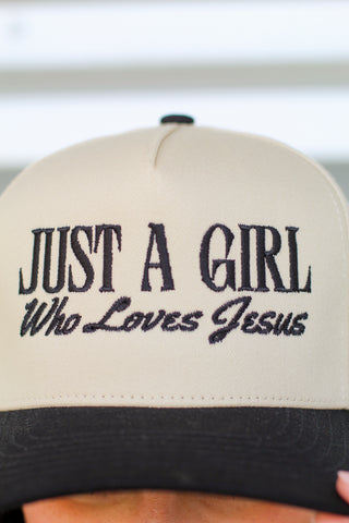 Girl Who Loves Jesus Trucker Hat