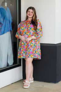 Feeling Retro Long Sleeve Dress