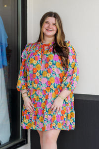 Feeling Retro Long Sleeve Dress