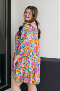 Feeling Retro Long Sleeve Dress