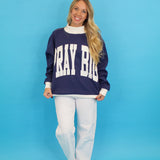 Pray Big Double Sided Mock Neck Sweatshirt