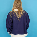 Pray Big Double Sided Mock Neck Sweatshirt