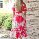 Spots of Flowers Maxi Dress
