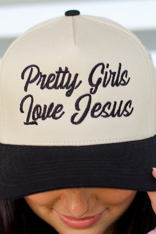 Pretty Girls Love Jesus Trucker Hat