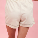 Mini Contrast Trim Shorts