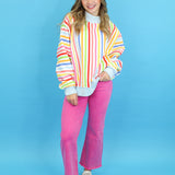 Happiest Double Sided Mock Neck Sweatshirt