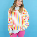 Happiest Double Sided Mock Neck Sweatshirt