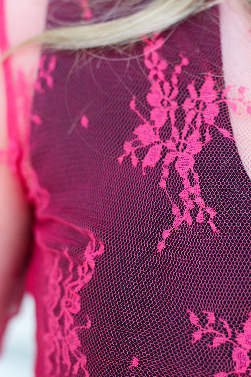 Lace And Flowers Top