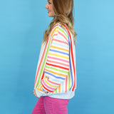 Happiest Double Sided Mock Neck Sweatshirt