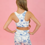 Little Girl Floral Sports Bra