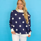 Pray Big Double Sided Mock Neck Sweatshirt