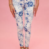 Little Girl Floral Athletic Leggings