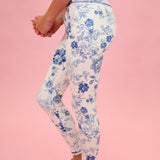 Little Girl Floral Athletic Leggings