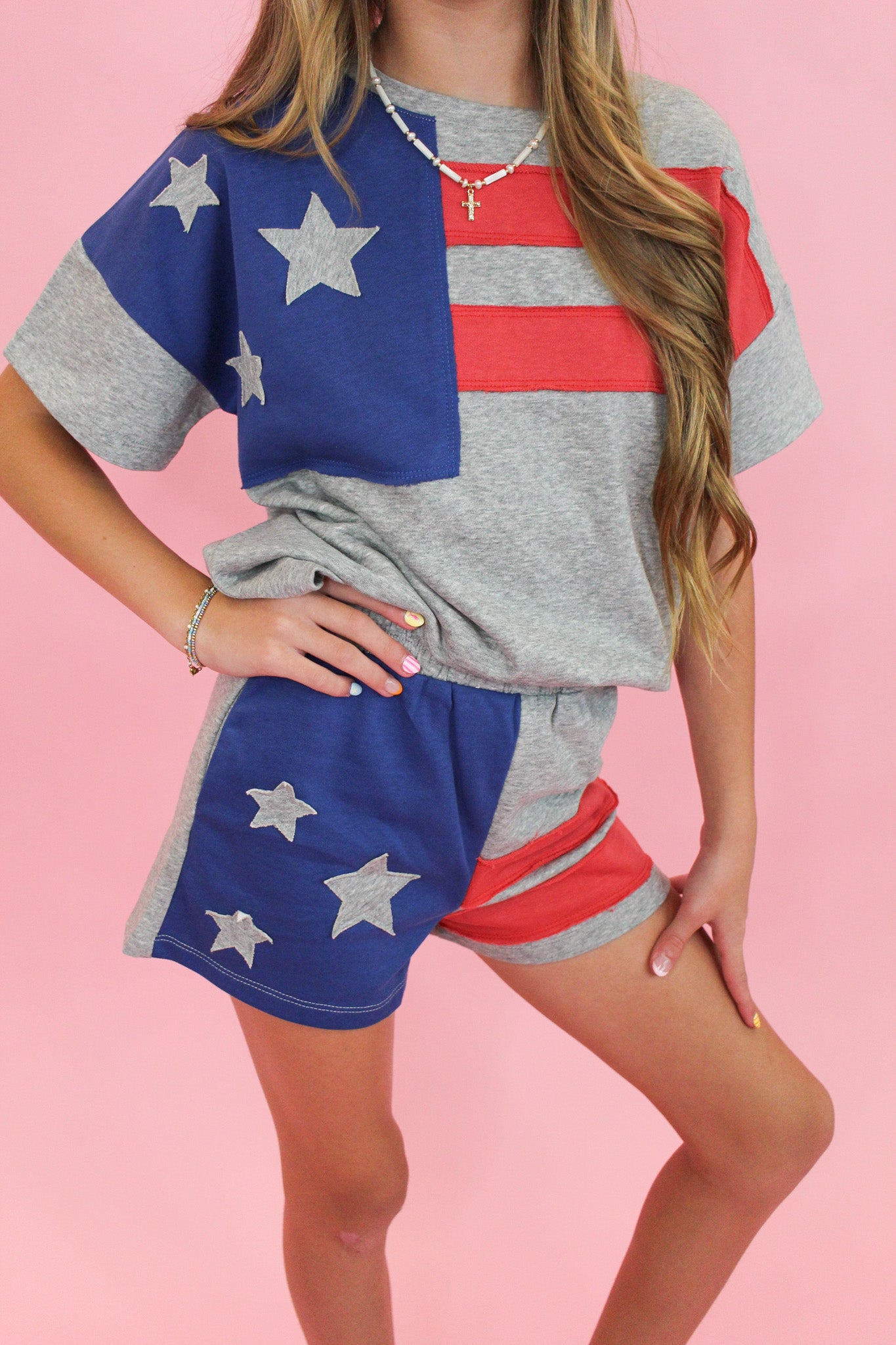 Mini Patchwork Flag Top