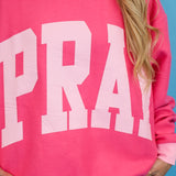 Pray Double Sided Mock Neck Sweatshirt
