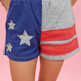 Mini Patchwork Flag Shorts