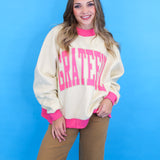 Grateful Double Sided Mock Neck Sweatshirt