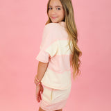 Tween Color Block Half Zip Top