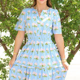 Hello Hydrangea Maxi Dress