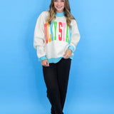 Lucky Stars Double Sided Mock Neck Sweatshirt