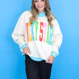 Lucky Stars Double Sided Mock Neck Sweatshirt