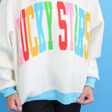Lucky Stars Double Sided Mock Neck Sweatshirt