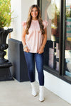 Sweetest Leopard Top-Blush