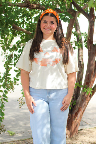 jack o lantern graphic tee