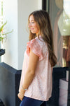 Sweetest Leopard Top-Blush