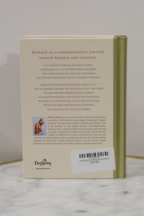 Unrushed Living Devotional