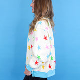 Lucky Stars Double Sided Mock Neck Sweatshirt