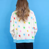 Lucky Stars Double Sided Mock Neck Sweatshirt
