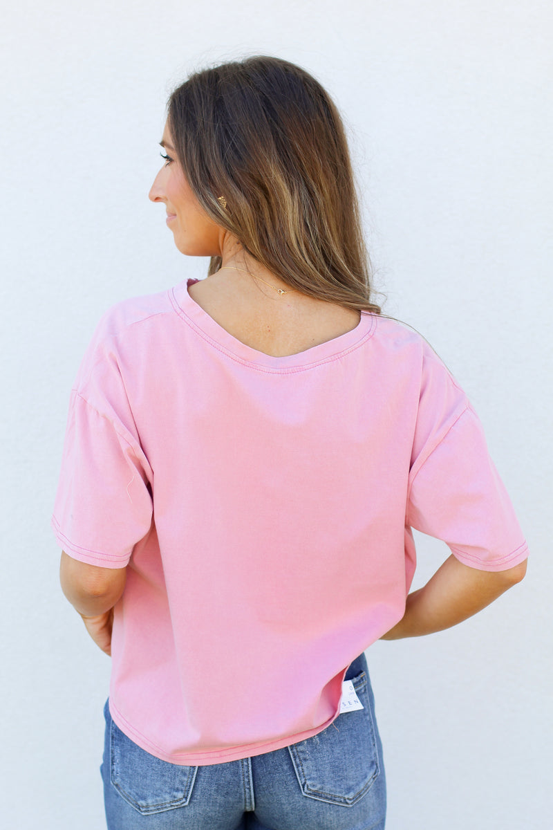 Button Basic Top-Pink