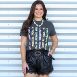 Halloween Stripes Bat Tee