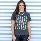 Halloween Stripes Bat Tee