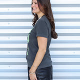 Halloween Stripes Bat Tee