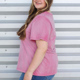 Raw Edge Seam Top