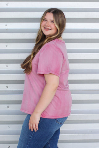 Raw Edge Seam Top