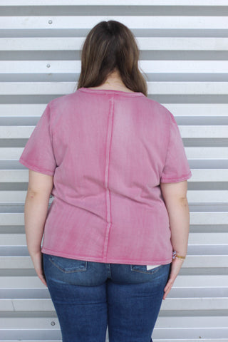 Raw Edge Seam Top